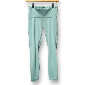 Lululemon Train Times High Rise Mesh Inlet Leggings In Mint Green size 6
